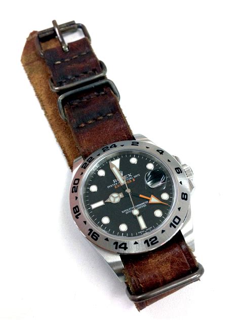 rolex explorer 2 bracelet nato|Rolex explorer strap replacement.